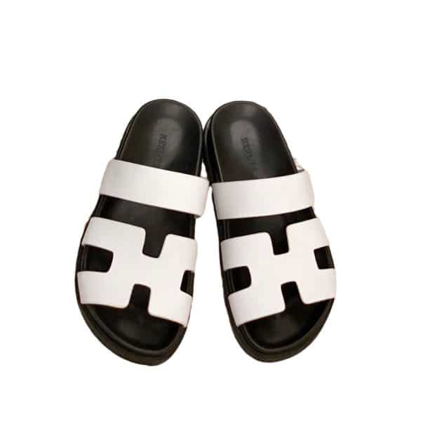 Hermes Ankara Sandal White