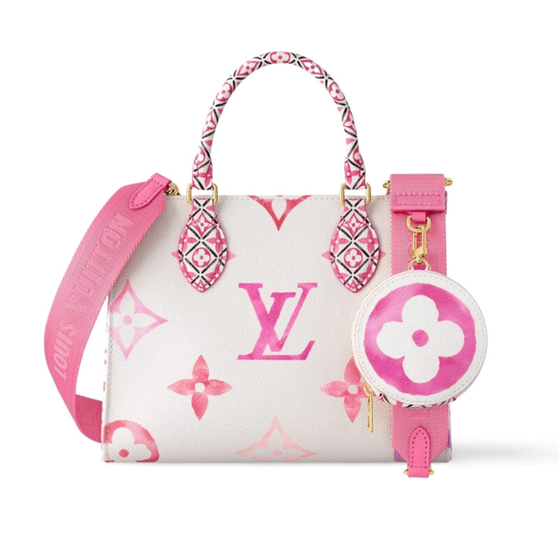Louis Vuitton Onthego PM Bag Pink 25Cm M22976