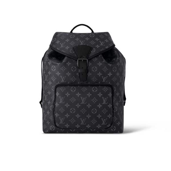 Louis Vuitton Montsouris Backpack Black 40Cm M46683