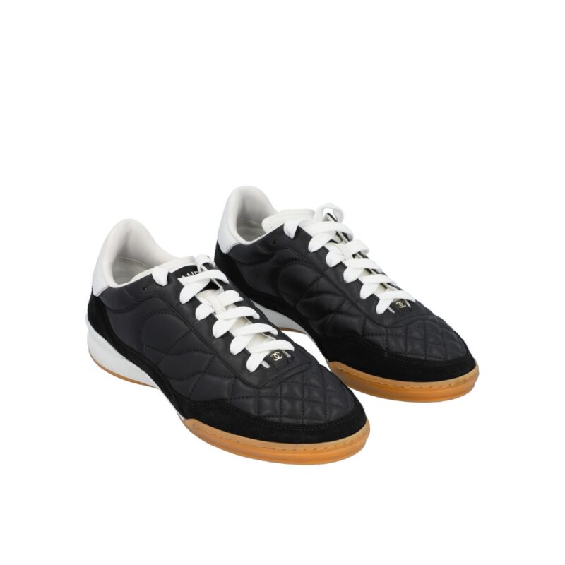 Chanel Sneakers Calfskin Suede Black