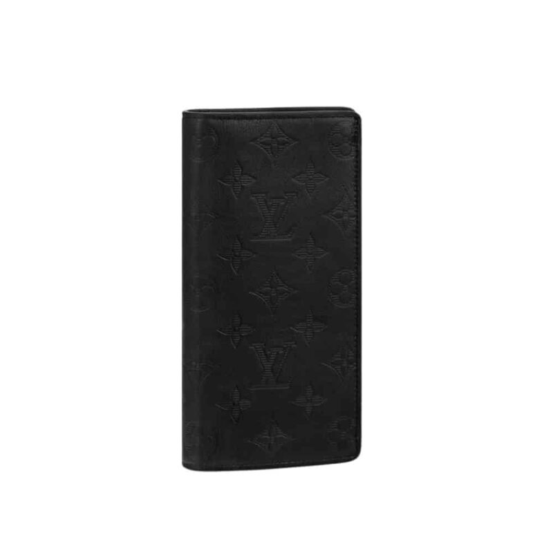 Louis Vuitton Brazza Wallet Monogram Shadow Black 19Cm