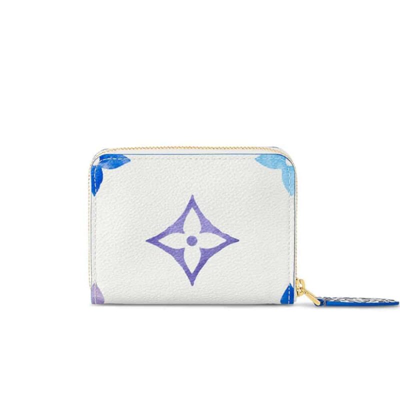 Louis Vuitton Zippy Coin Purse Blue 12Cm M82417