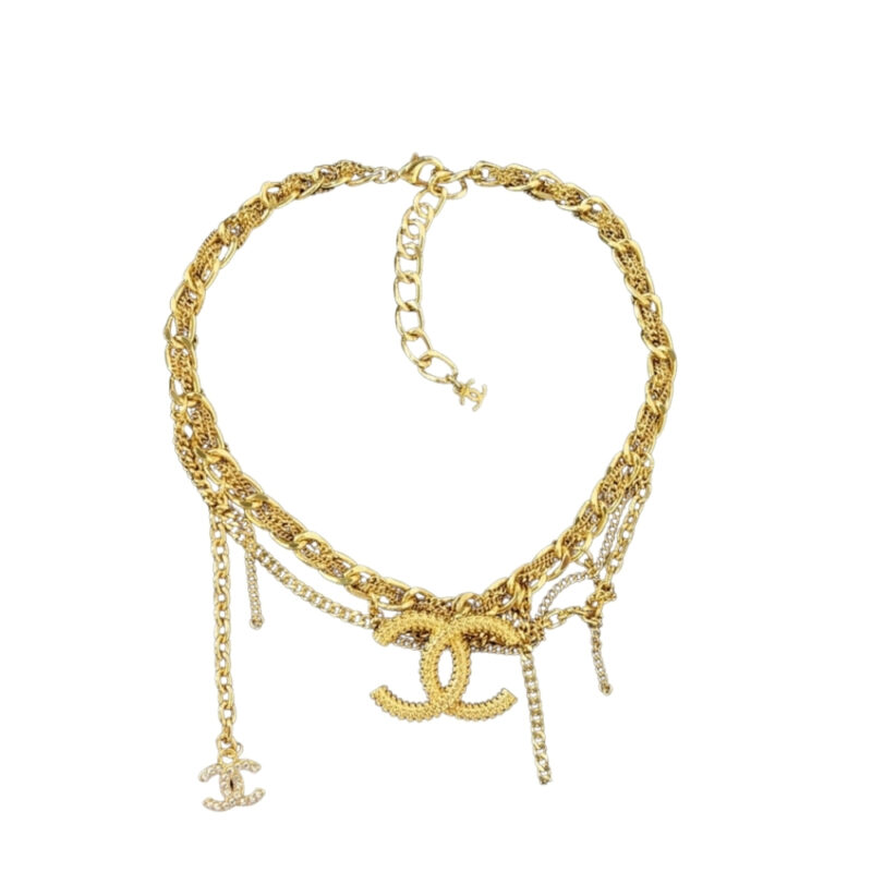 Chanel Cc Necklace Gold