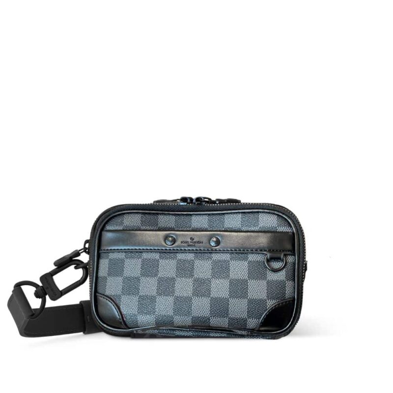 Louis Vuitton Nano Alpha Damier Black 18Cm
