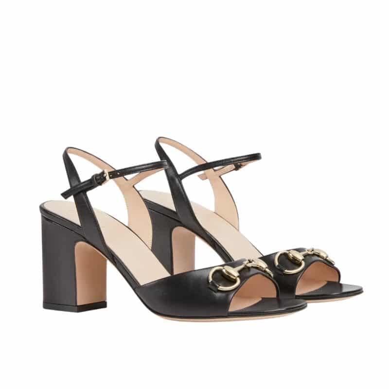 Gucci Women'S Horsebit Sandal Black 812292 C9D00 1000