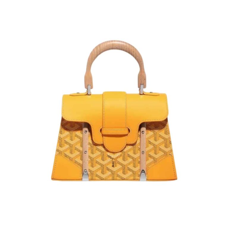 GOYARD SAÏGON STRUCTURÉ MINI BAG YELLOW 22CM SAIGOBMINTY08CL08P