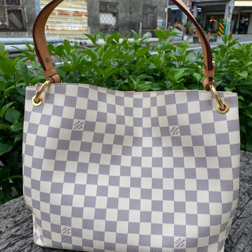 Louis Vuitton Graceful PM Damier Azur 35Cm N42249 - Image 8