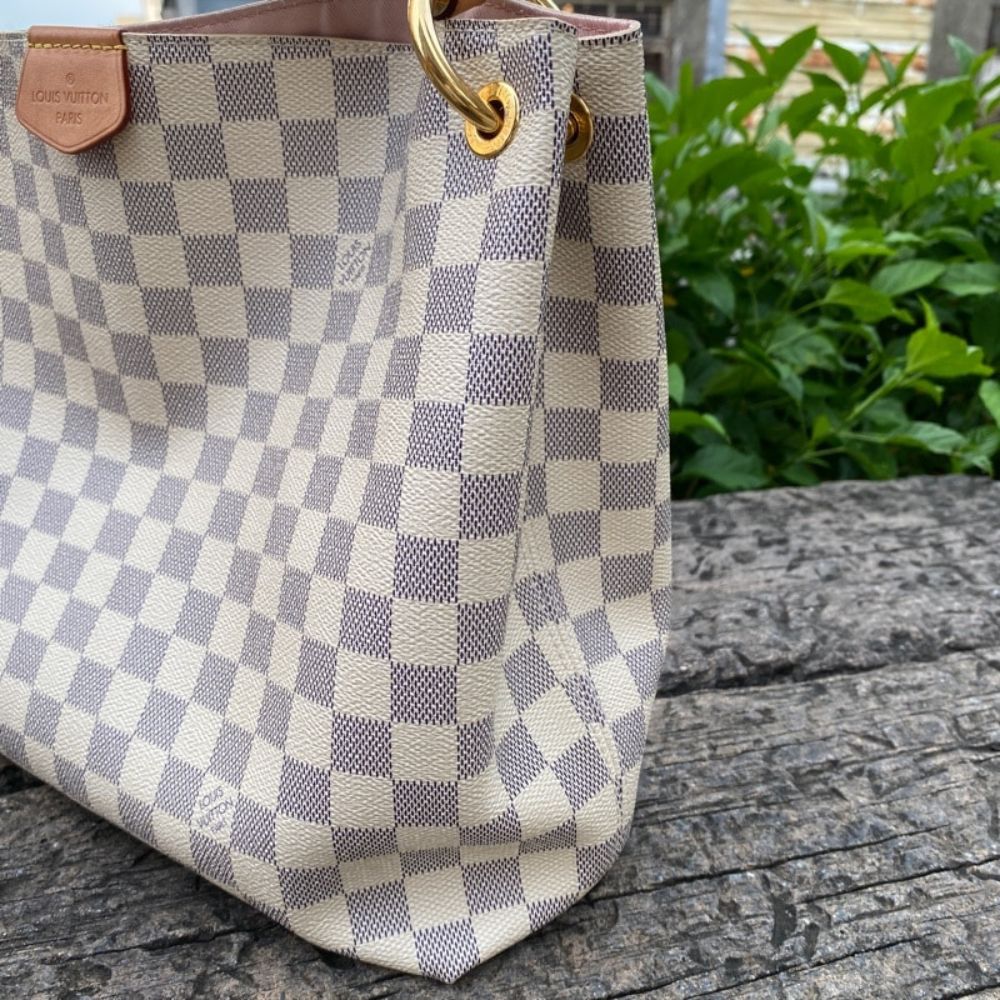 Louis Vuitton Graceful PM Damier Azur 35Cm N42249 - Image 9