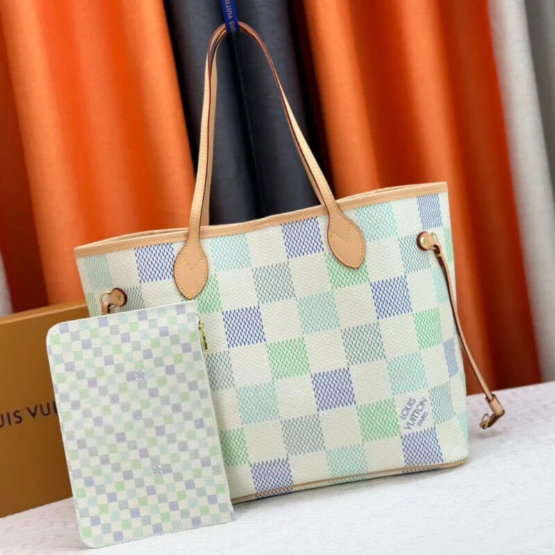 Alternative view of Louis Vuitton Neverfull MM Damier Canvas Pistachio 31Cm