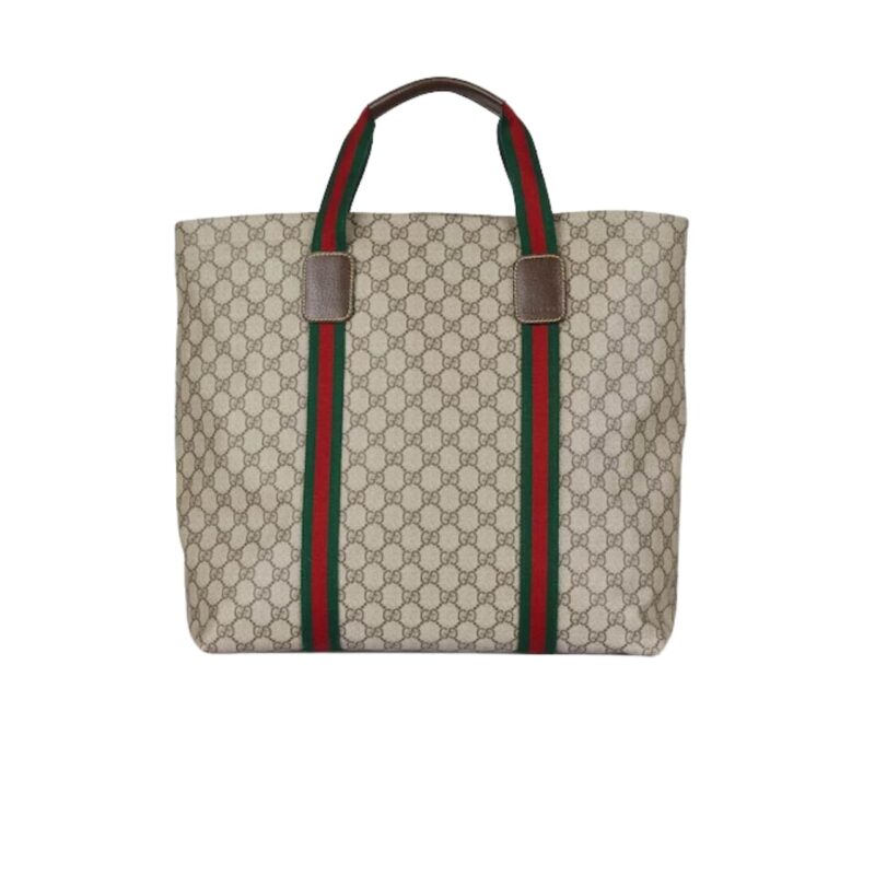 Gucci Gg Tender Medium Tote Bag ‎Beige Ebony 30Cm 763287 Fachl 8844