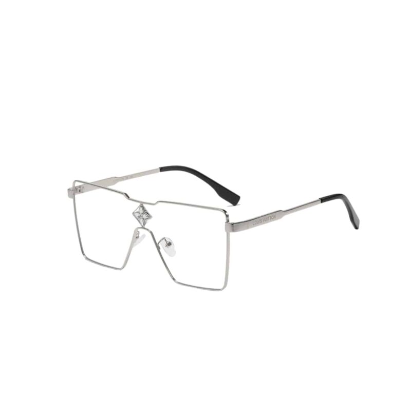 Louis Vuitton Cyclone Metal Sunglasses Transparent Silver Z1701U