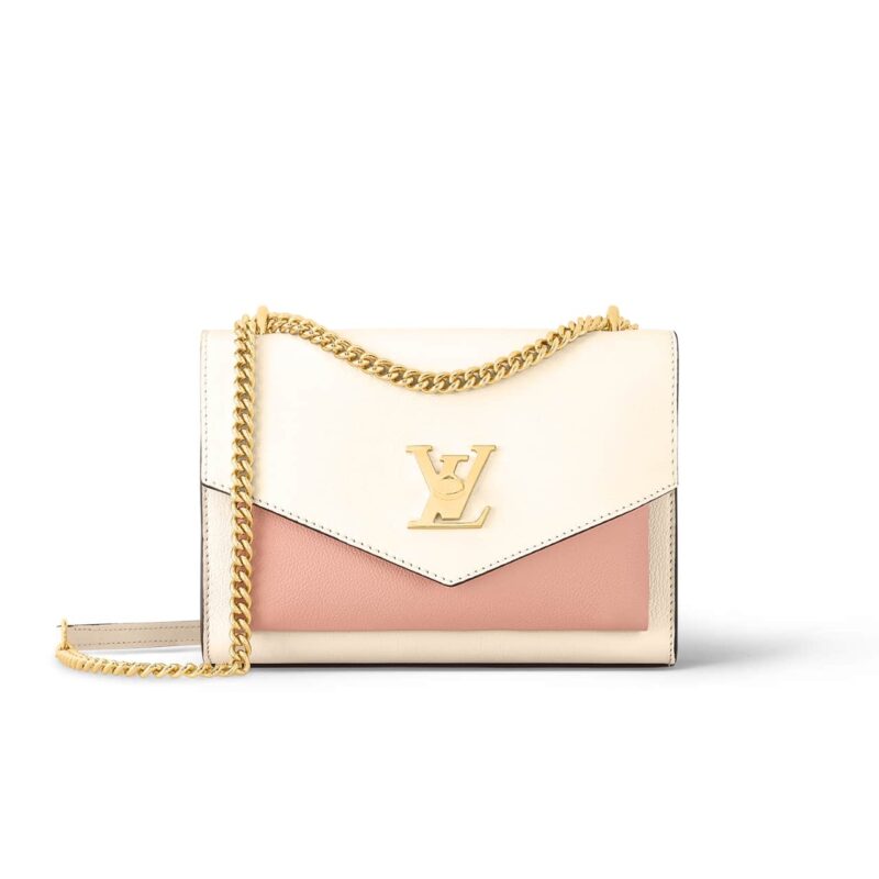 Louis Vuitton Mylockme Satchel Chain Bag Rose Trianon 23Cm M22190