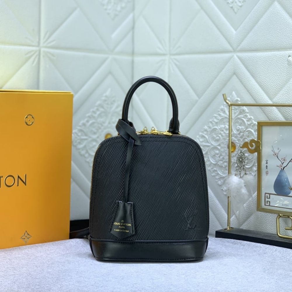 Louis Vuitton Alma Backpack Epi Leather Black 20Cm M25103 - Image 2