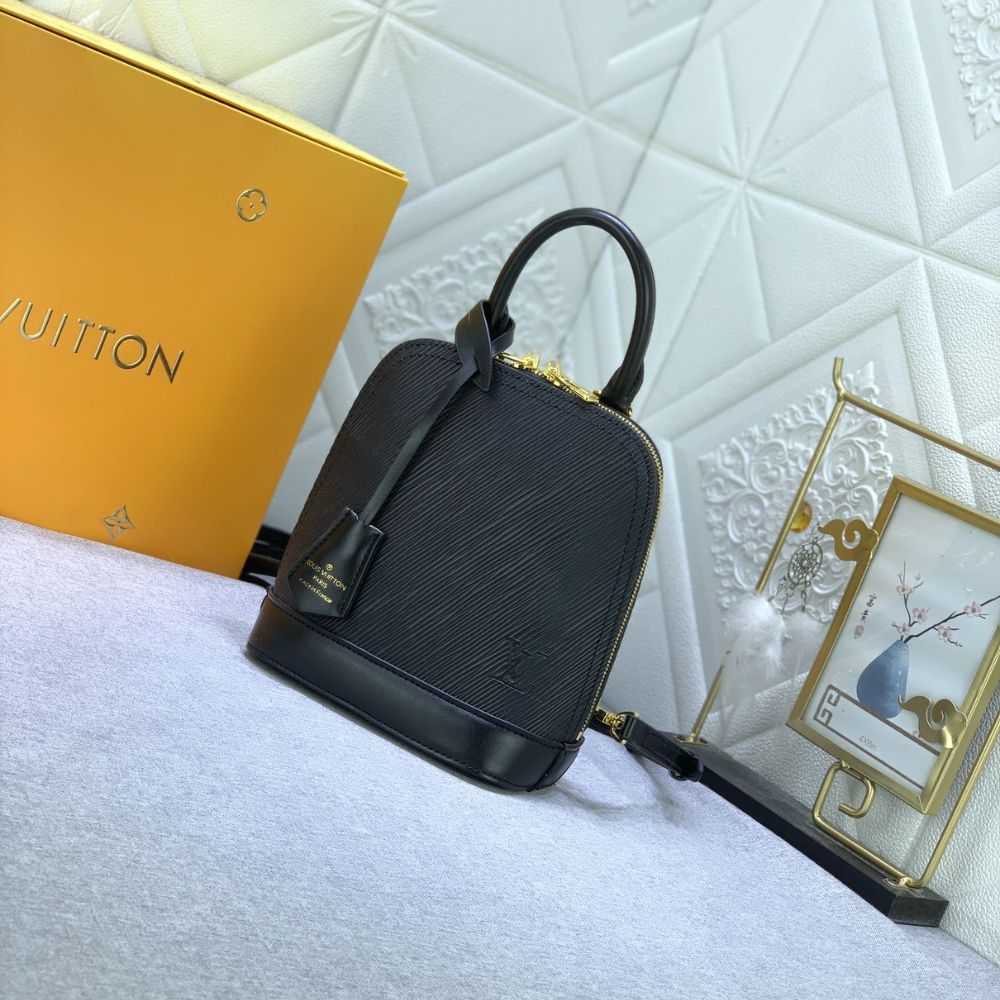 Louis Vuitton Alma Backpack Epi Leather Black 20Cm M25103 - Image 3