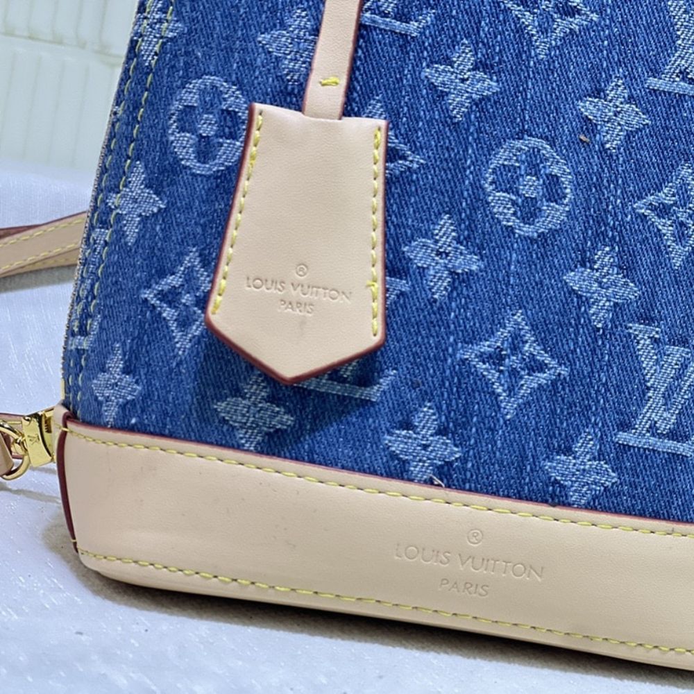 Louis Vuitton Alma Backpack Blue Denim 20Cm - Image 10