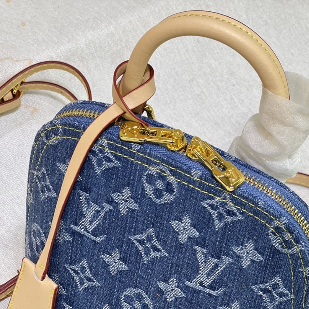 Louis Vuitton Alma Backpack Blue Denim 20Cm - Image 6