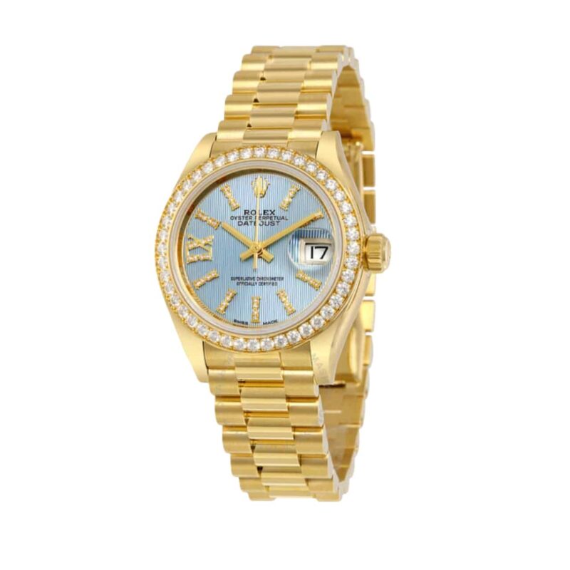 Rolex Lady Datejust 31 Cornflower Blue Dial Gold 18K 31Mm 279138BLSRDP