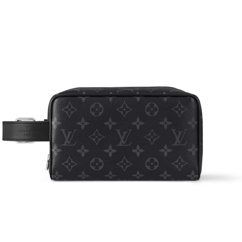Louis Vuitton Trousse Toilette Locker Dopp Kit Black 23Cm M83113