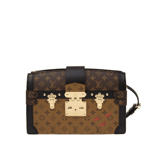 Louis Vuitton Trunk Clutch Monogram Canvas Handbags Brown 20Cm M43596