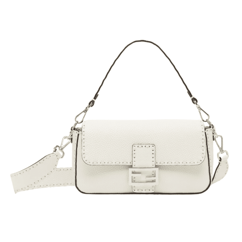 Fendi Baguette White 21Cm 8Br600Arbbf1Jbp