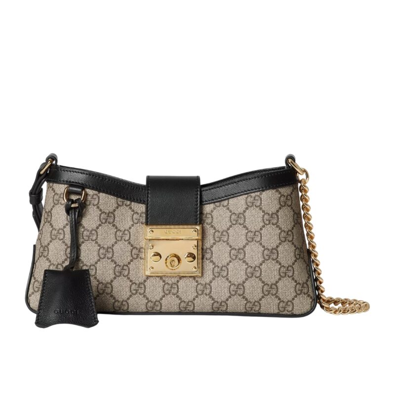 Gucci Padlock Small Shoulder Bag Black 25Cm 811705 Khnkg 9769