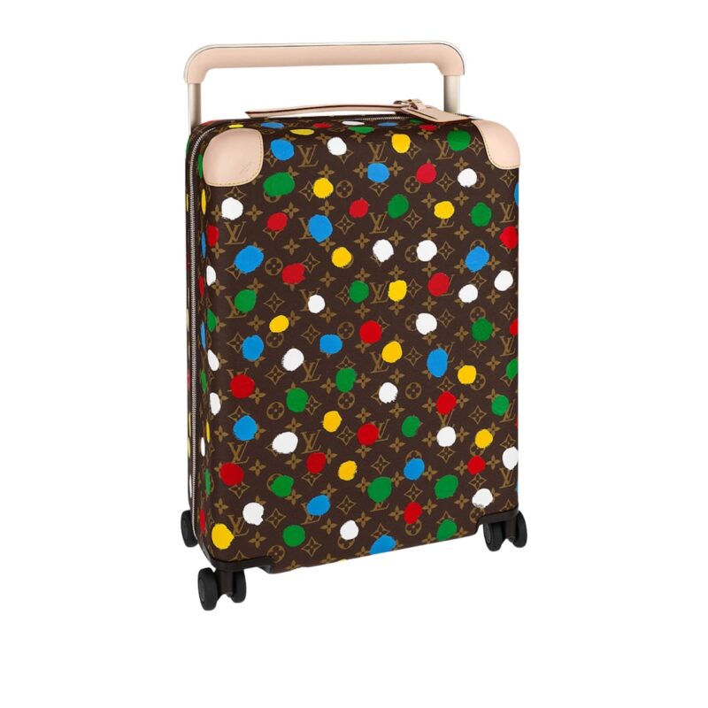 Louis Vuitton X Yayoi Kusama Horizon 55 Suitcase Grained Leather Monogram Multicolor 55Cm