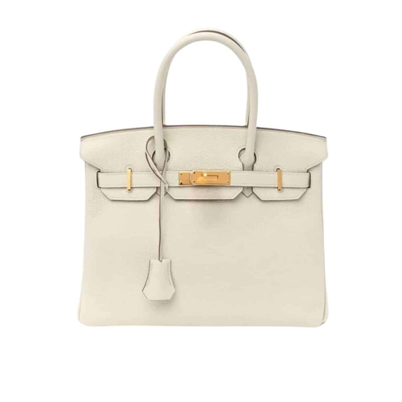 Hermes Birkin 30 Togo Mushroom White 30Cm