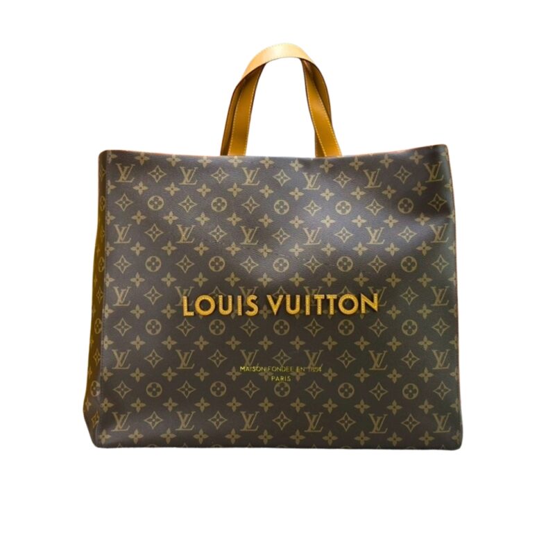 Louis Vuitton Shopper Tote MM Monogram Brown 40Cm