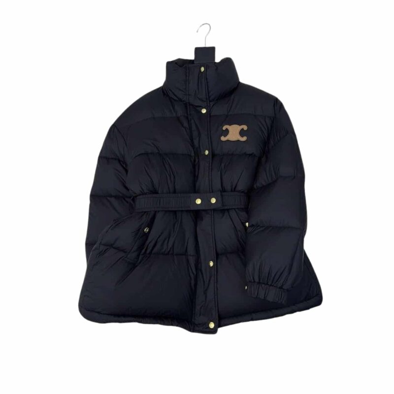 Celine Down Jacket Polyester Black