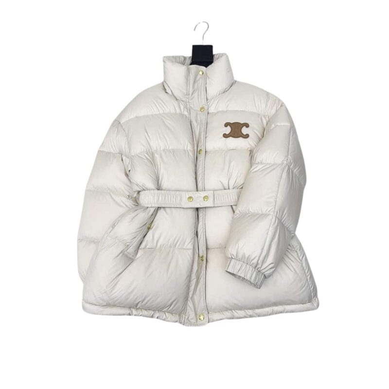 Celine Down Jacket Polyester White