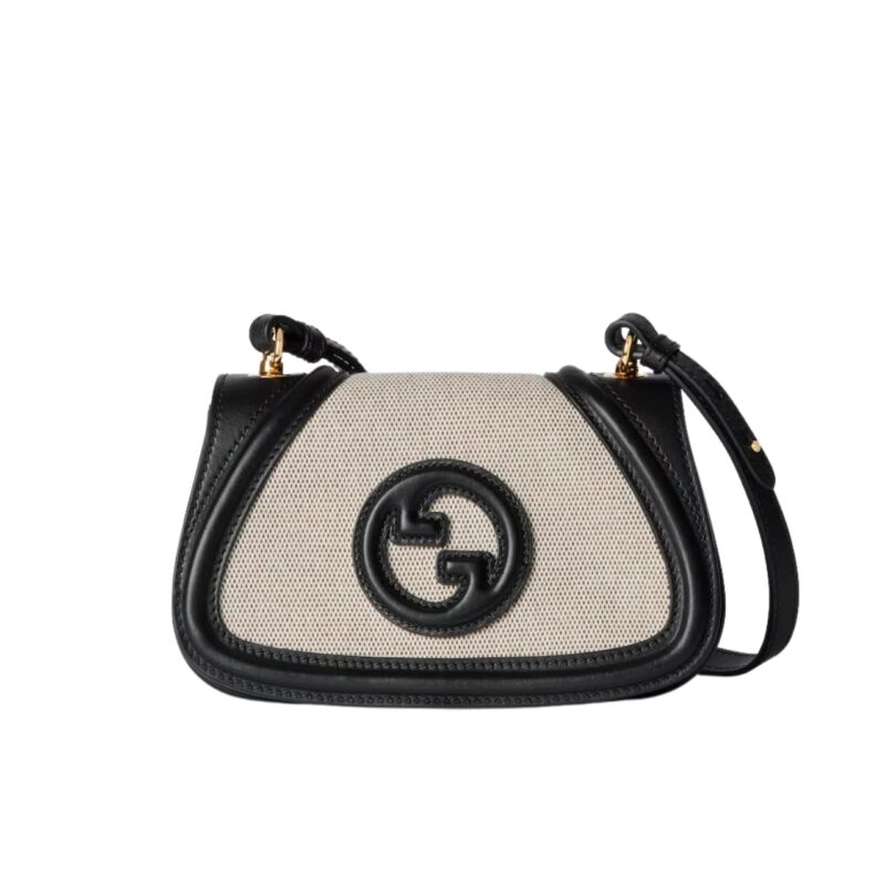 Gucci Blondie Mini Shoulder Bag Natural Black 22Cm 815700 Haakf 2546