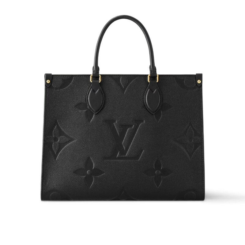 Louis Vuitton Onthego MM Monogram Empreinte Black 35Cm M45595