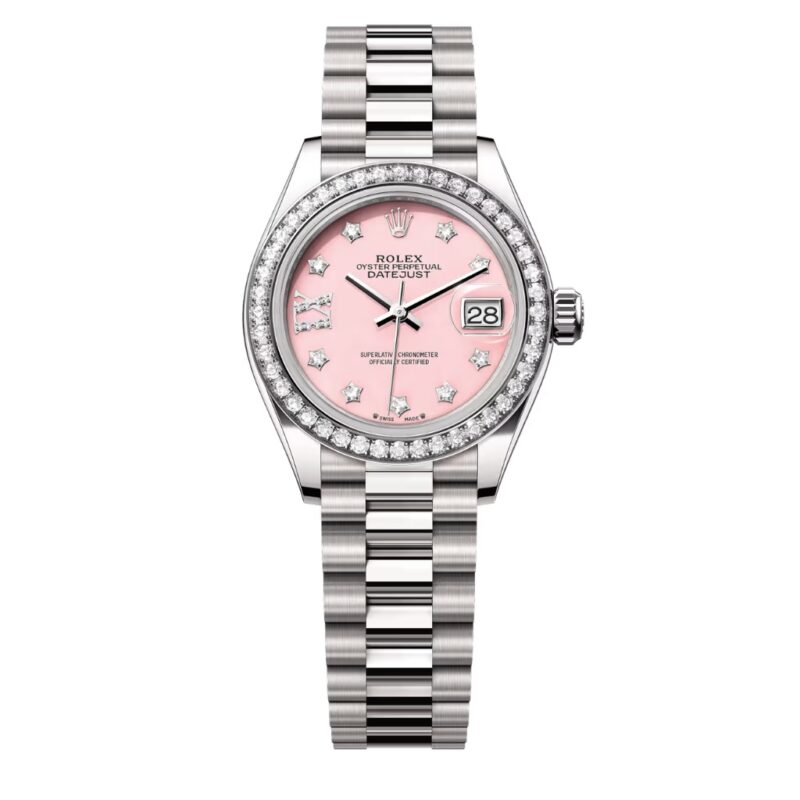Rolex Lady Datejust Oyster White Gold And Pink 28mm 279139RBR 0002