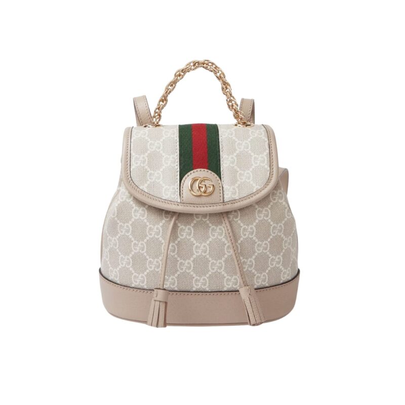Gucci Ophidia Gg Mini Backpack Cream 22Cm