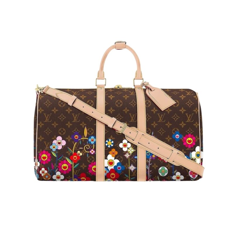 Louis Vuitton X Takashi Murakami Keepall Bandouliere 45 Brown 45Cm M14182