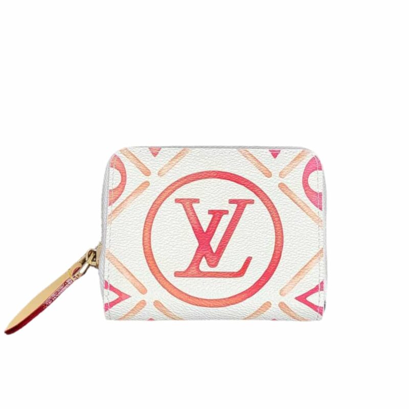 Louis Vuitton Lv By The Pool Zippy Coin Purse Coral 11Cm