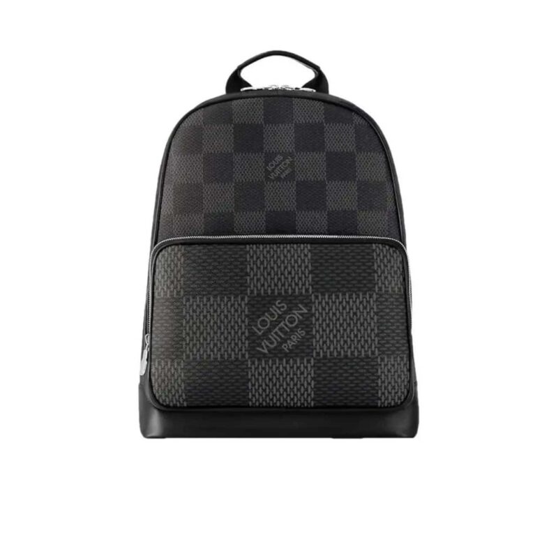 Louis Vuitton Excellent Campus Backpack Black And Gray 29Cm