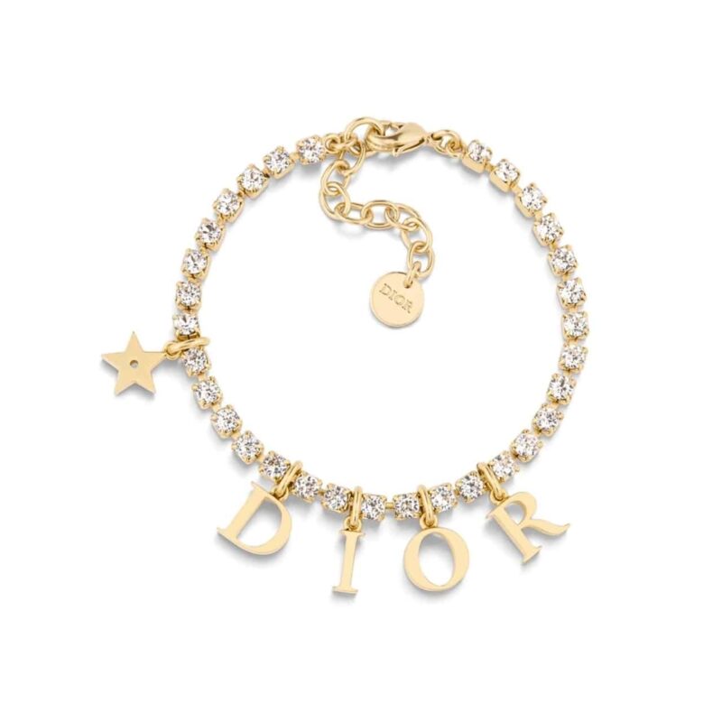 DIOR REVOLUTION BRACELET GOLD FINISH METAL