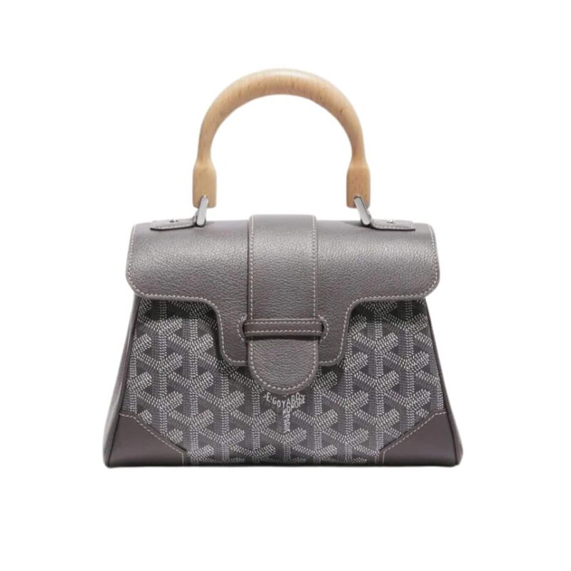GOYARD SAÏGON SOUPLE MINI BAG GREY 20CM