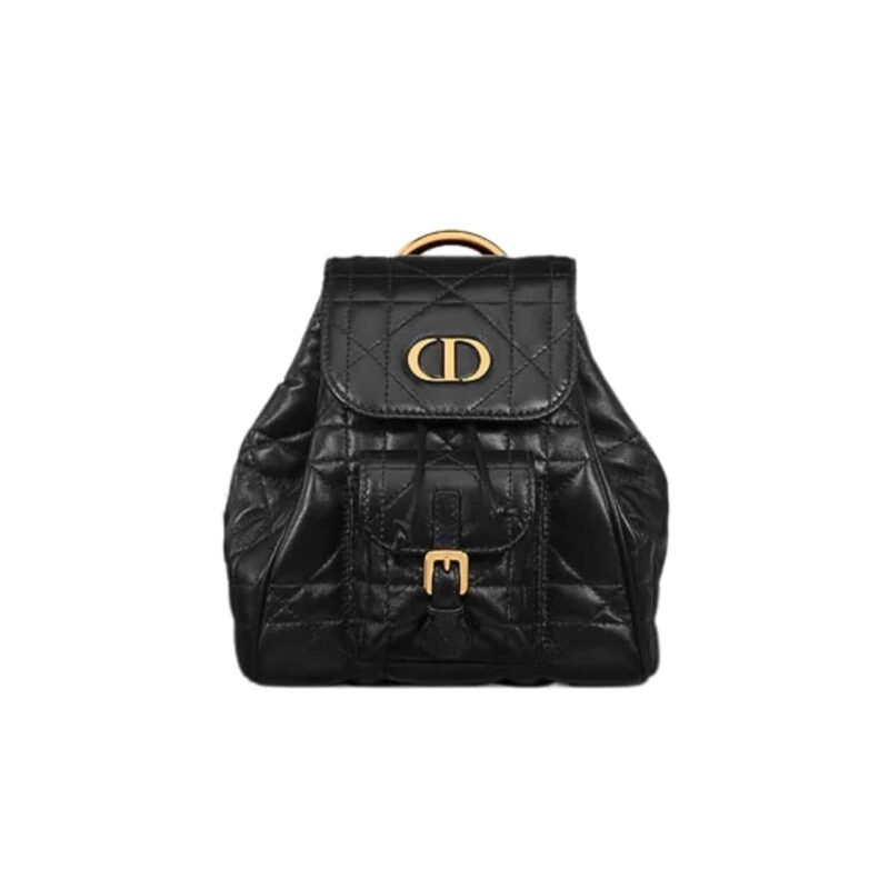 DIOR SMALL DIOR CARO BACKPACK BLACK 27CM