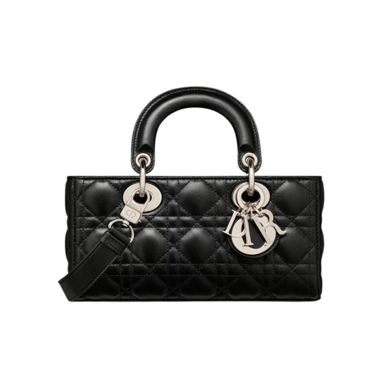 DIOR SMALL LADY D JOY BAG BLACK 22CM