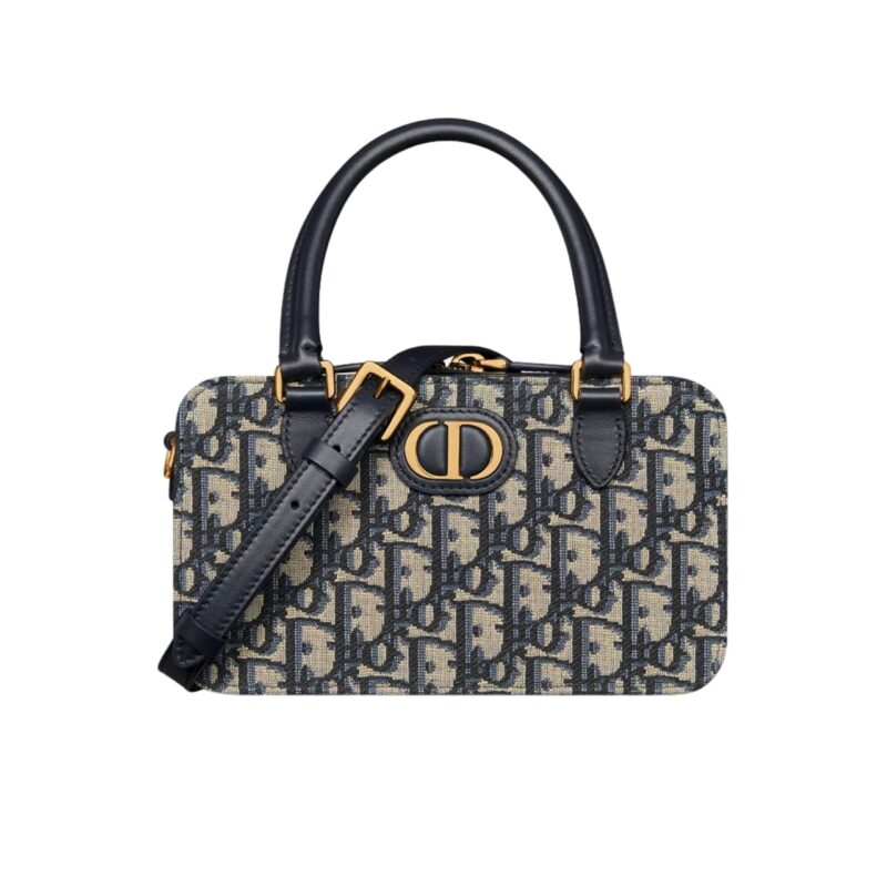 DIOR MY DIOR MINI DOCTOR BAG BLUE OBLIQUE JACQUARD 21CM S2349UTZQ M928
