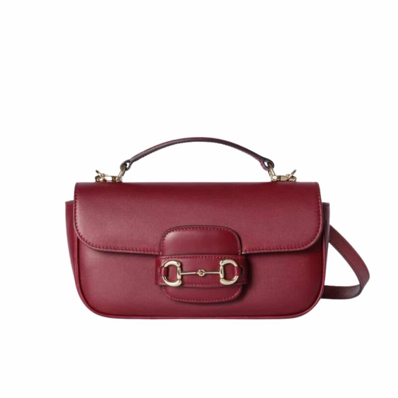 Gucci Horsebit 1955 Small Top Handle Bag Rosso Ancora Red 22Cm ‎815206 Aaec2 6207