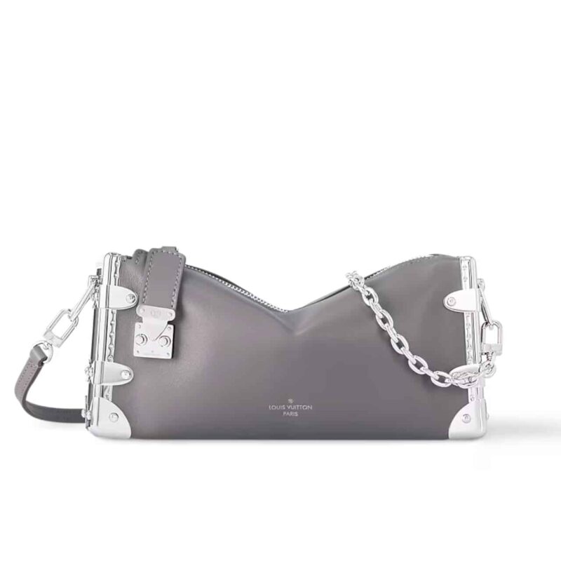 Louis Vuitton Slim Trunk Bag Gris Trianon 23Cm M12596