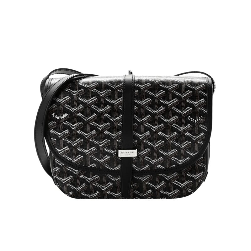 GOYARD BELVEDERE PM BAG BLACK 22CM