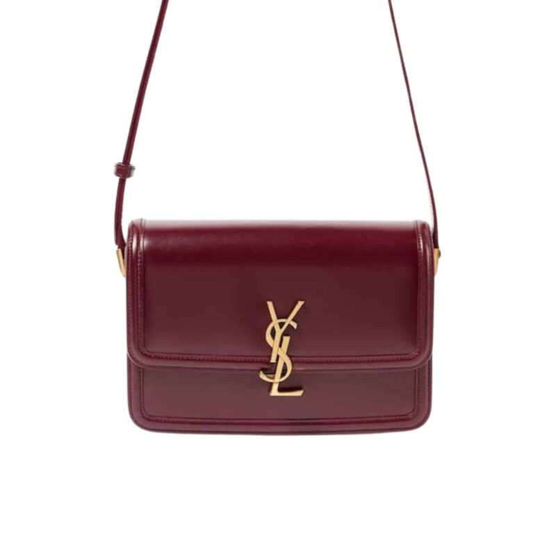 Saint Laurent Solferino Medium Satchel In Box Leather Lining Red 23Cm