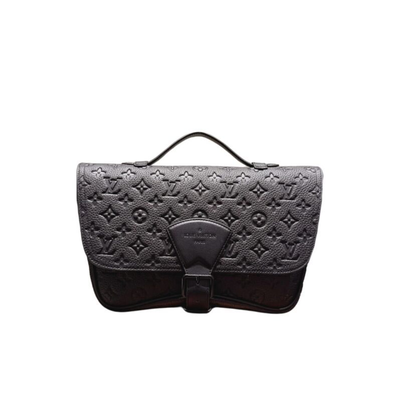 Louis Vuitton Messenger Crossbody Bag Monogram Black 29Cm