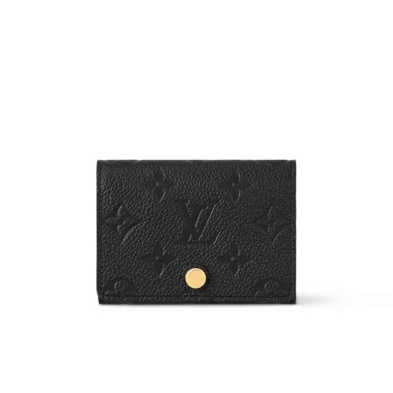 Louis Vuitton Business Card Wallet Black 10Cm M58456