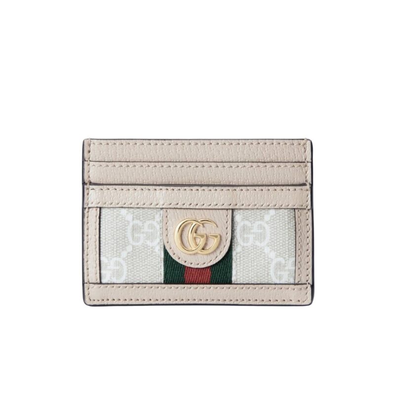 Gucci Ophidia Card Case Beige 9Cm