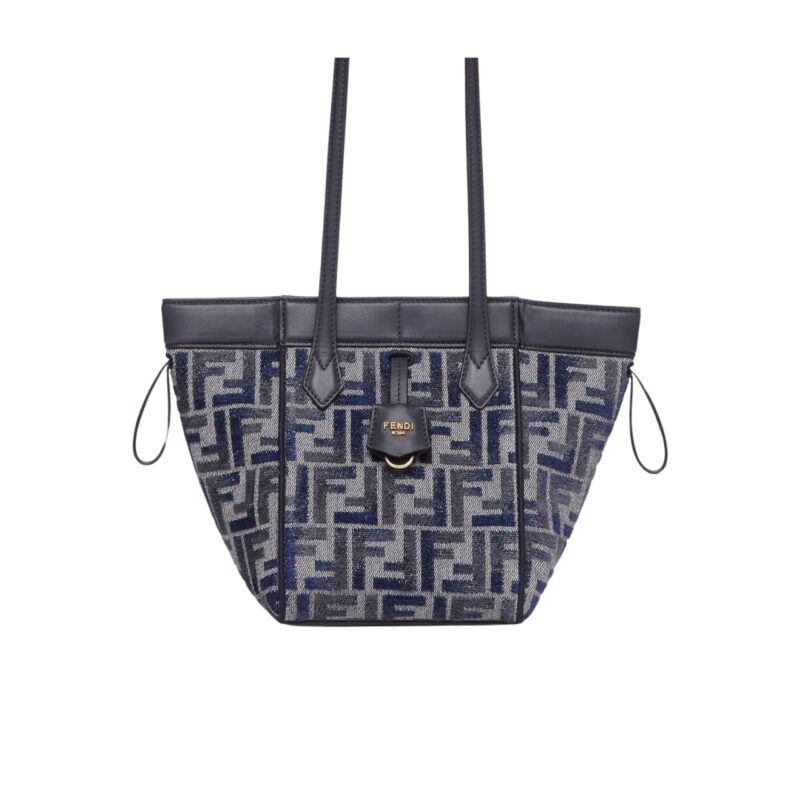 Fendi Origami Mini Transformable Bag Dark Blue 16Cm 8Bs083Asu0F1Pqk
